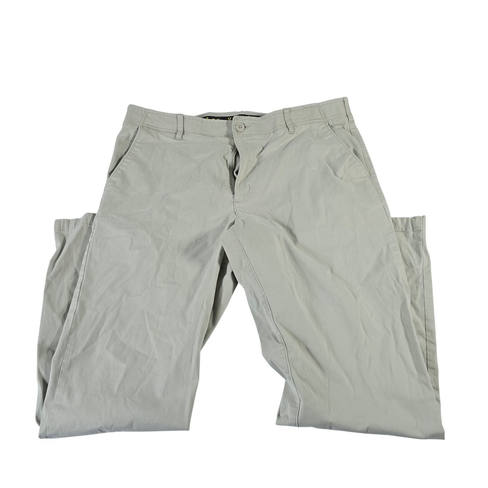 Lee X-Treme Comfort Khaki Chinos Mens 38x32 Beige Stretch Pants 4273590